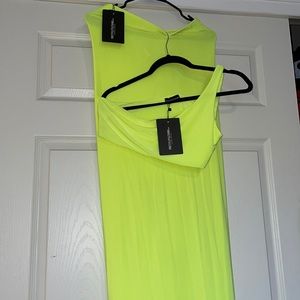 Co ord neon yellow set